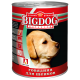 Влажный корм для собак БигДог (BigDog), Говядина для щенков, 850г
