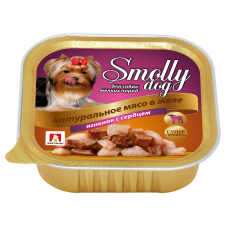 Влажный корм для собак СмоллиДог (Smolly dog), Ягненок с сердцем, 100г