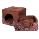 Лежак Домосед (45х45х45см) шоколадный