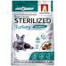 Полнорационный сухой корм для стерилизованных кошек и котов Sterilized, Индейка/Turkey, 0.35кг